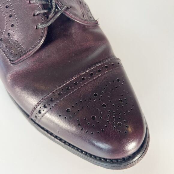 Allen Edmonds Strand Cap-Toe Brown Leather Oxford Dress Shoes Men 9 main image 8